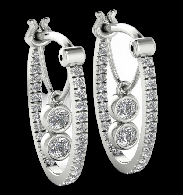 Créoles Diamants Célestes