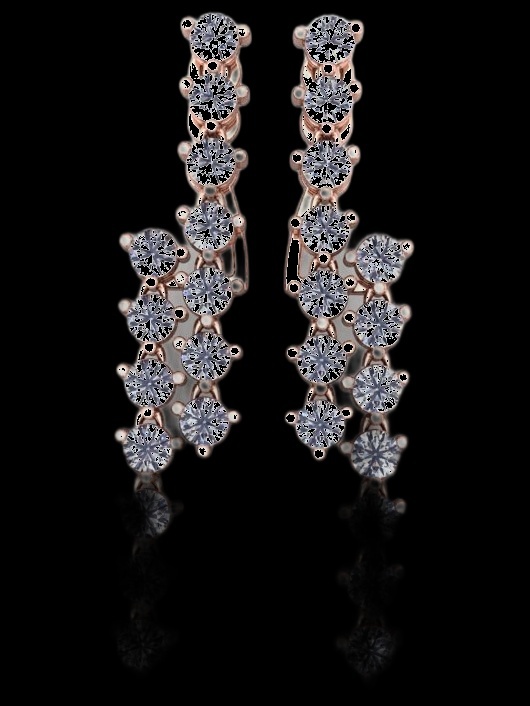 Boucles Cascade Diamants