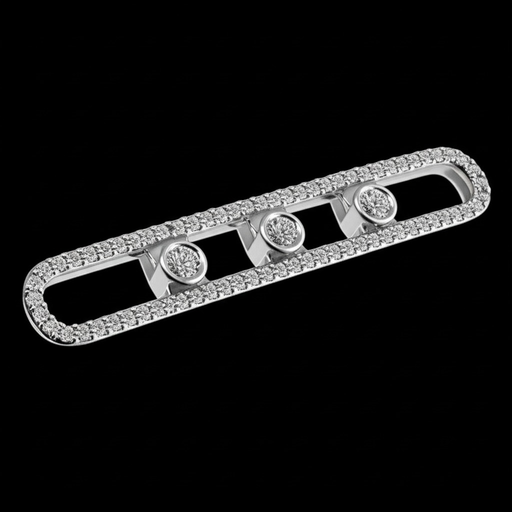 Bracelet Barre Trinité Diamant