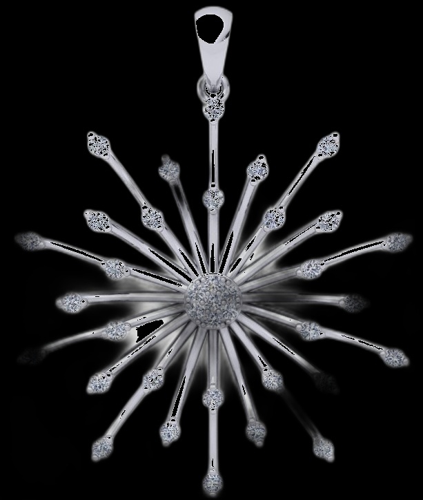 Pendentif Étoile Diamants