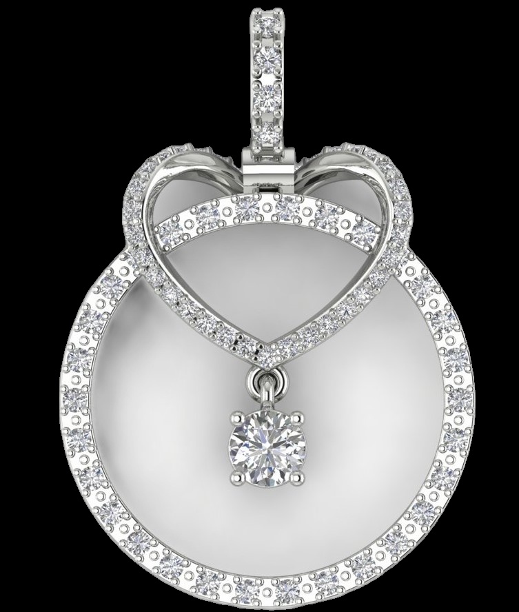 Pendentif Diamant Amour Éternel