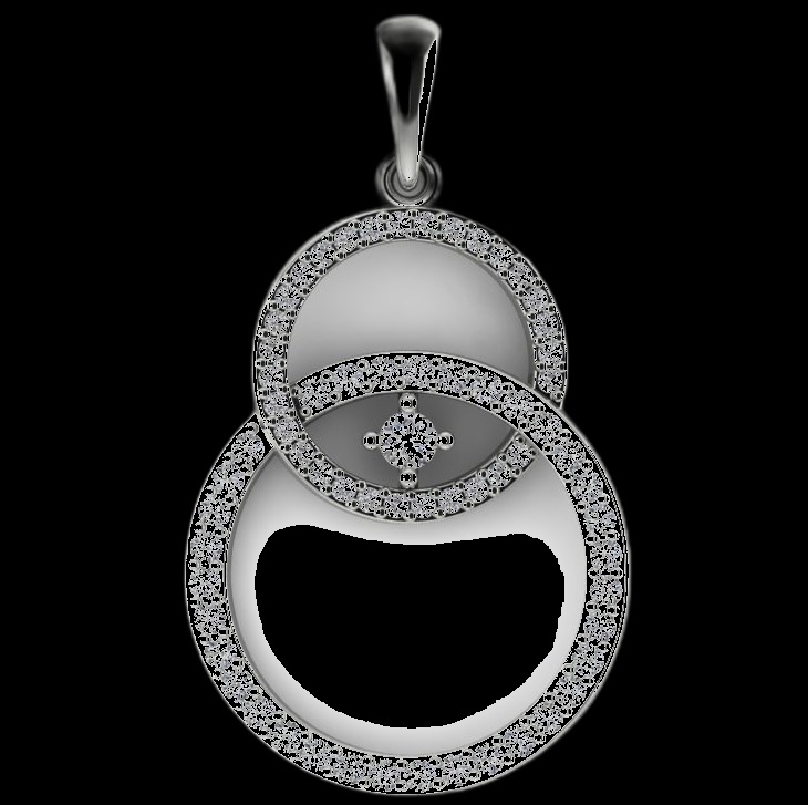 Pendentif Cercles Éternels Diamants