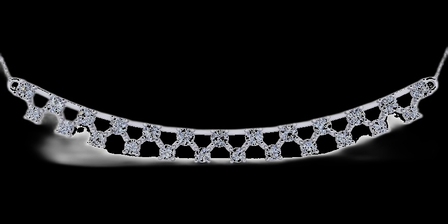 Collier Barre Diamants Céleste