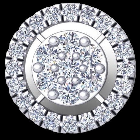 Boucles d'Oreilles Halo Céleste