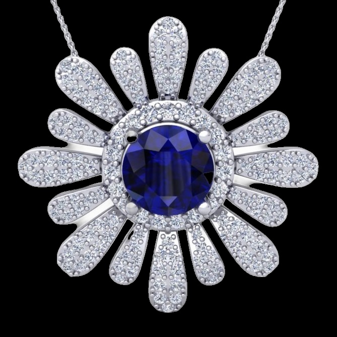 Pendentif Étoile de Saphir