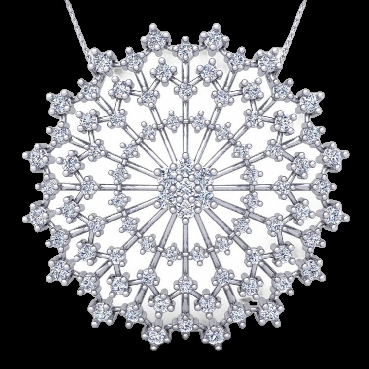 Pendentif Diamant Givre Céleste