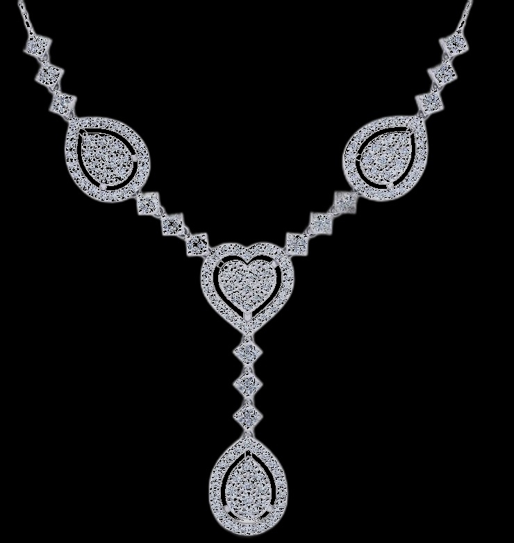 Collier Diamants Cœurs Célestes