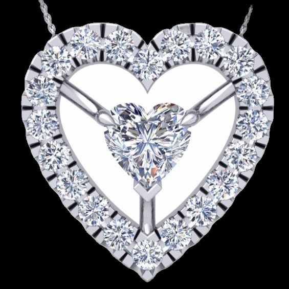 Pendentif Cœur Amour Éternel