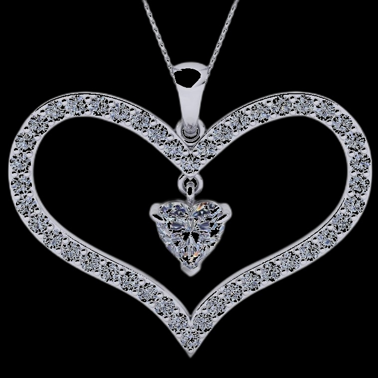 Pendentif Diamant Amour Éternel