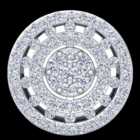 Boucles d'Oreilles Halo Céleste