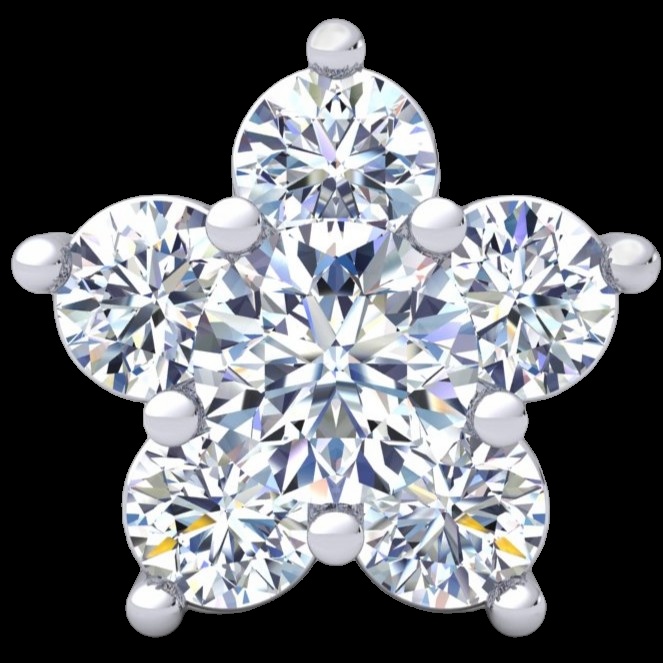 Pendentif Étoile Diamantée