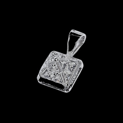 Pendentif Solitaire Diamant Princess
