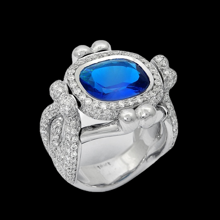 Bague Papillon Saphir Royal