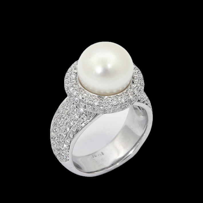 Bague Perle Royale Diamant