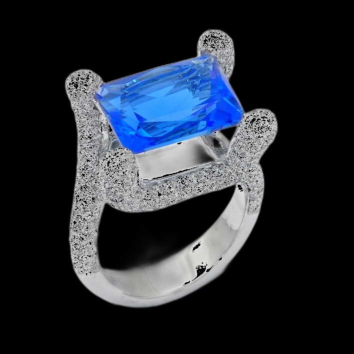 Bague Diamant Givre Azur