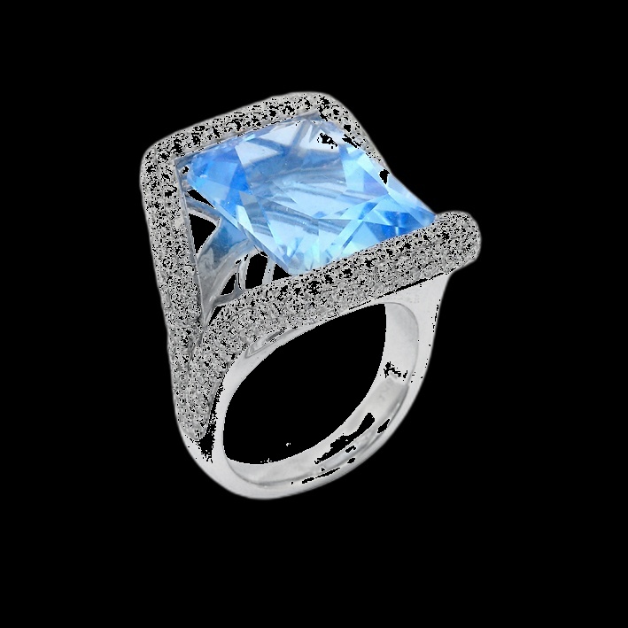 Bague Étoile Azur Diamant
