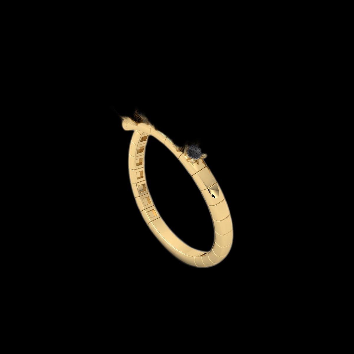 Bague Diamant Couronne Céleste