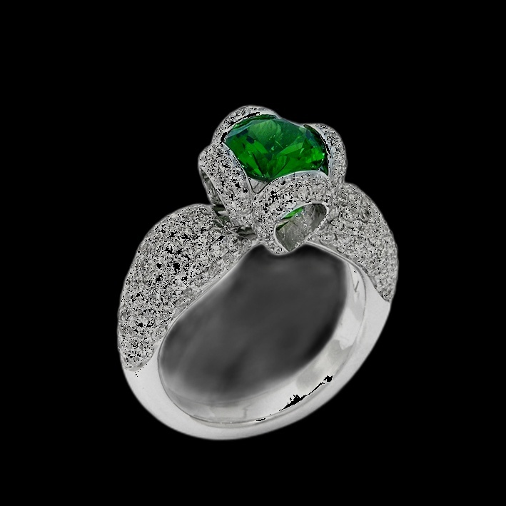 Bague Papillon Émeraude