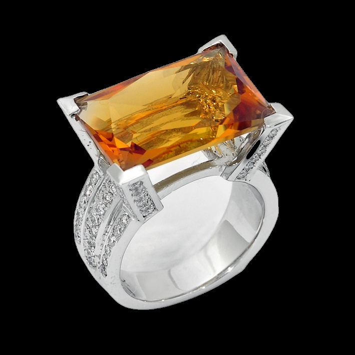 Bague Majestueuse Citrine