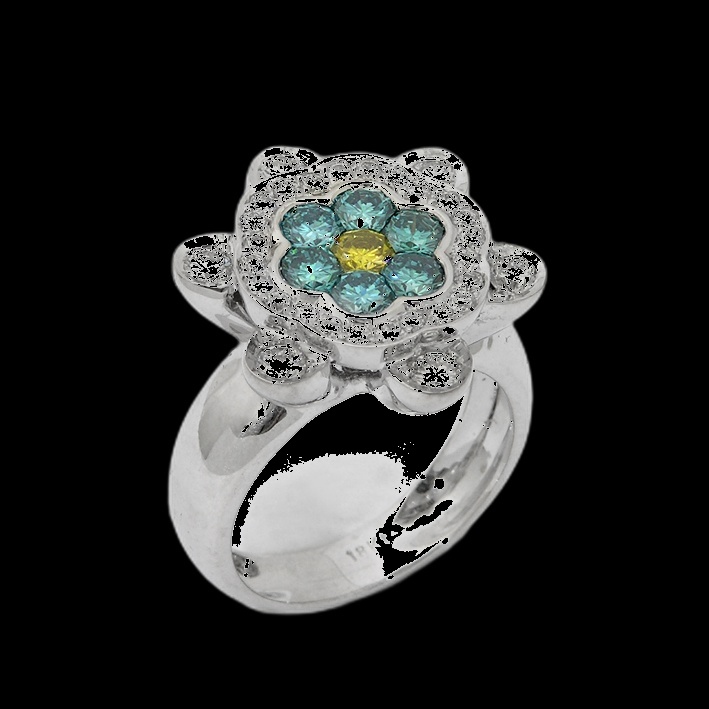 Bague Fleur Paraiba