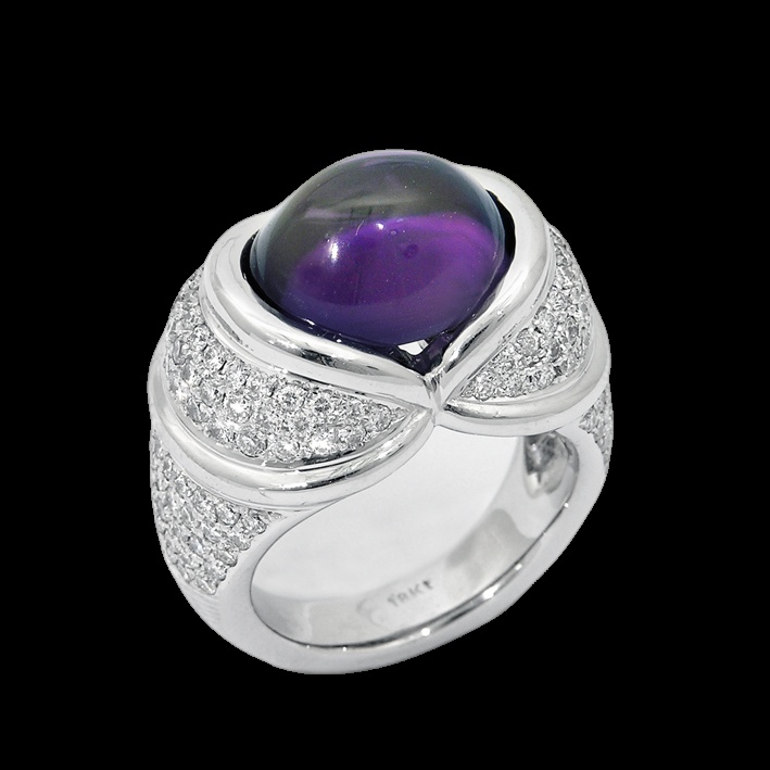 Bague Dôme Améthyste Royale