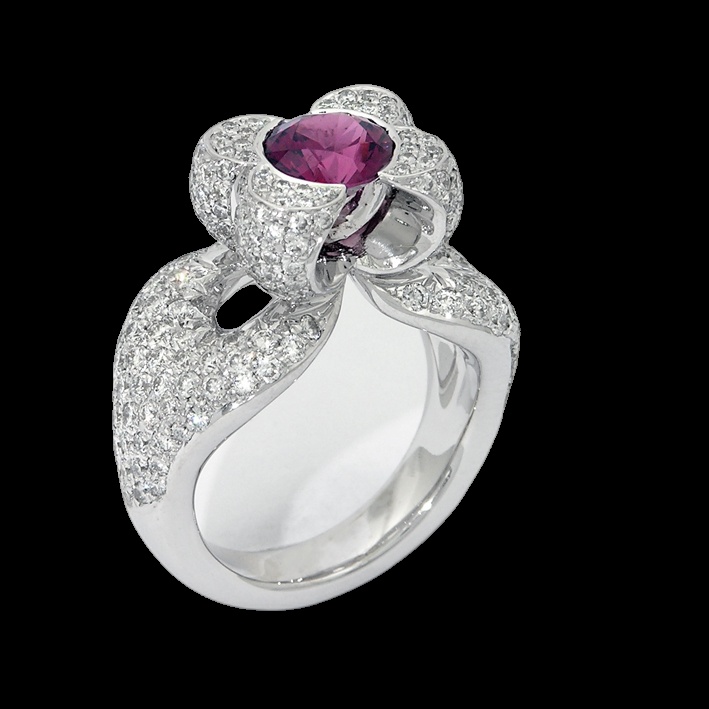 Bague Florale Améthyste Royale