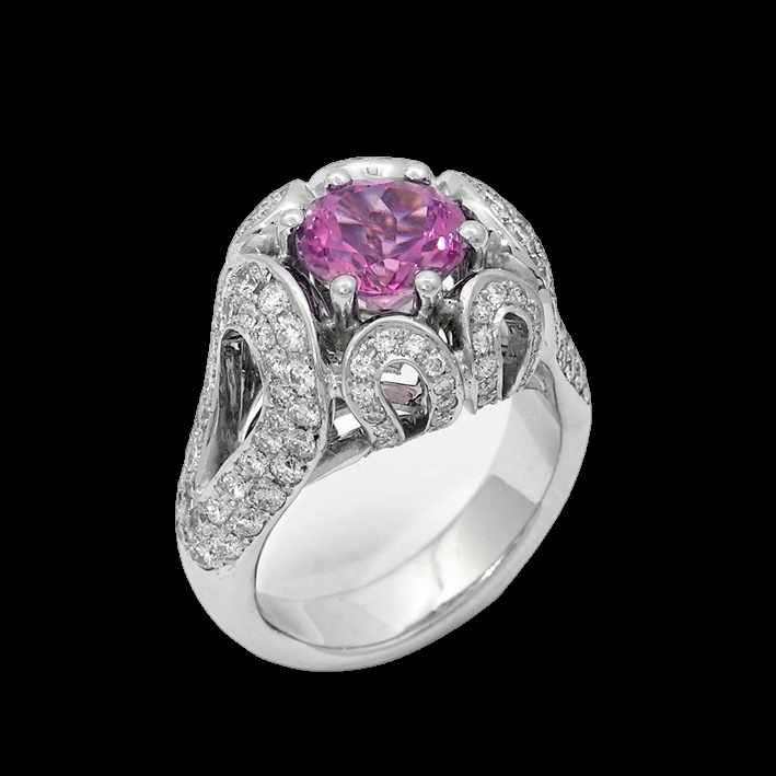 Bague Saphir Rose Royale