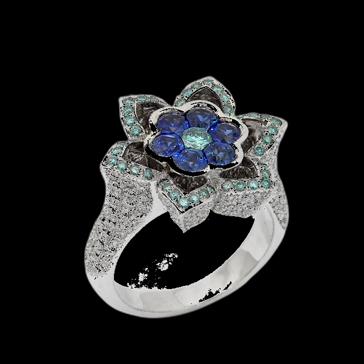 Bague Fleur Méditerranéenne