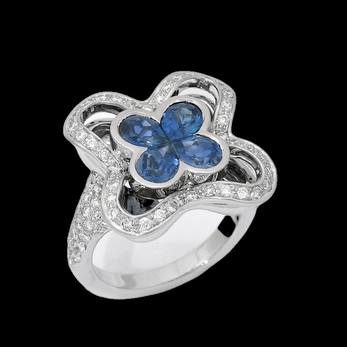 Bague Fleur de Saphir