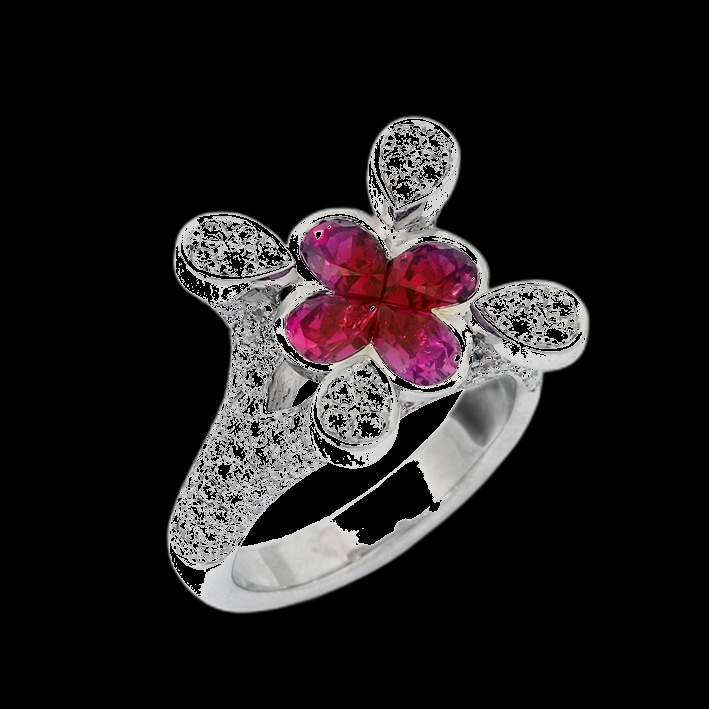 Bague Papillon Rubis Rêveur