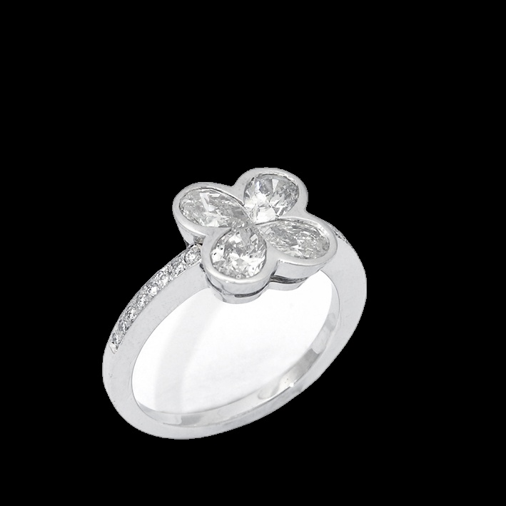 Bague Diamant Fleur de Cristal