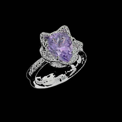 Bague Étoile de David Améthyste