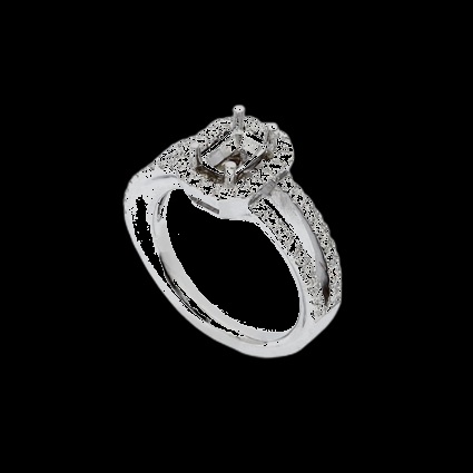 Bague Diamant Halo Radiant