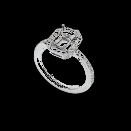 Bague Diamant Halo Radieuse