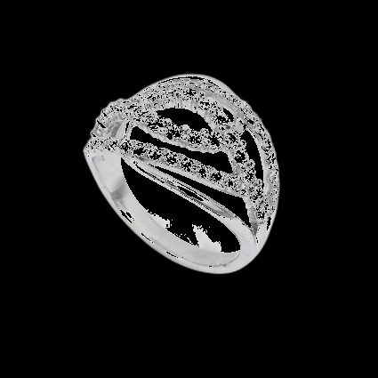 Bague Diamant Vagues Infinies