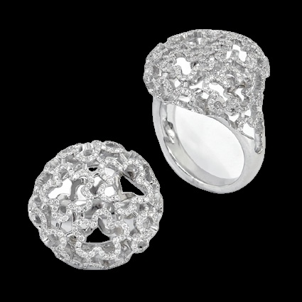 Bague Diamant Dentelle Infinie