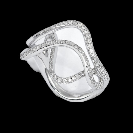 Bague Diamant Vague Infinie