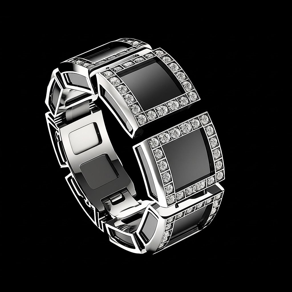 Bague Géométrique en Diamants