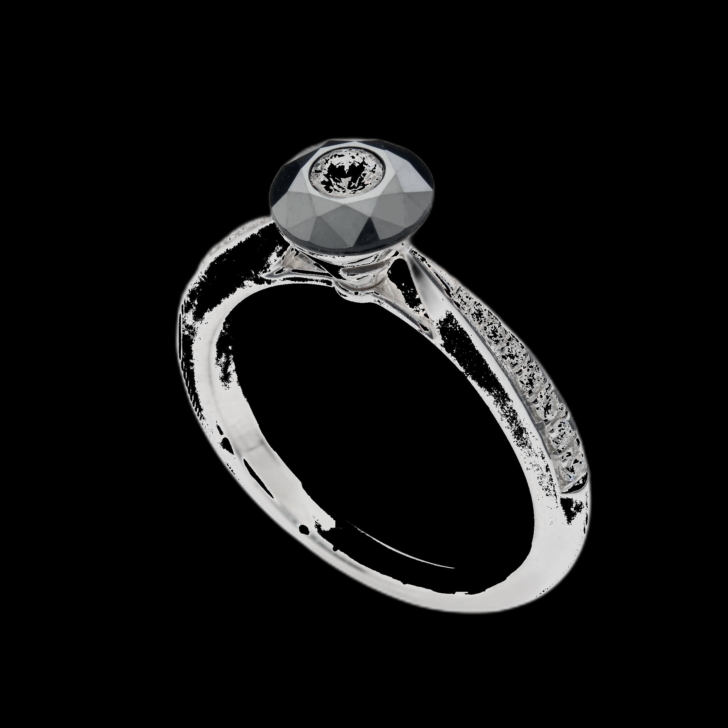 Bague Diamant Minuit