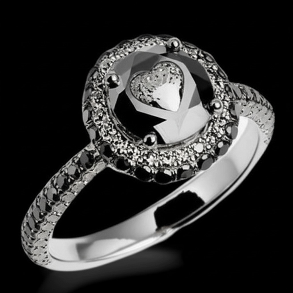 Bague Diamant Éclipse de Minuit