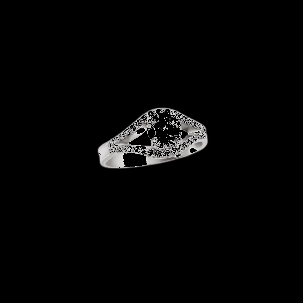 Bague Diamant Vague Éthérée