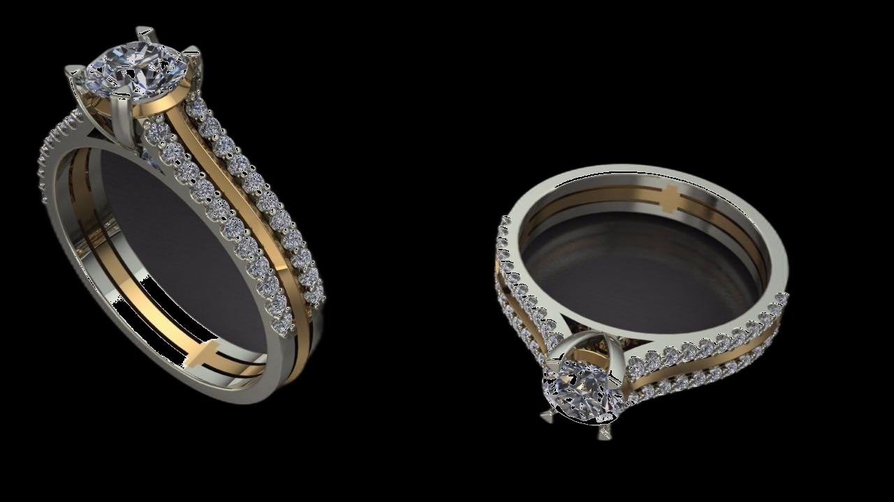 Bague Diamant Double Essence